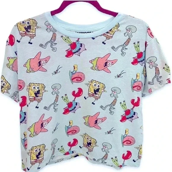 SpongeBob Nickelodeon Graphic Tee TShirt Short Sleeve - Picture 1 of 3
